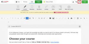 screen capture of the CMS search tool