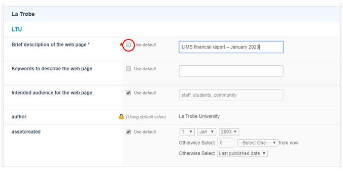 CMS screen capture apply metadata to a document